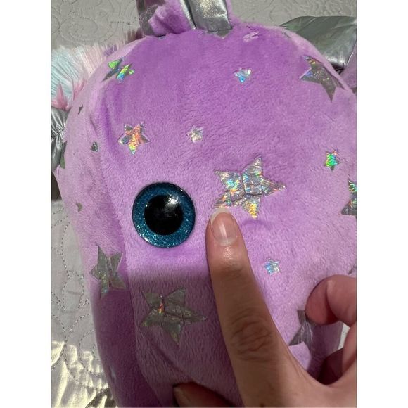 Purple & Silver Unicorn Plush - Picture 8 of 12